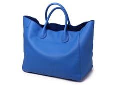 image-European & American Tote Bag, Large Genuine Leather, Khaki, Extra Large Capacity