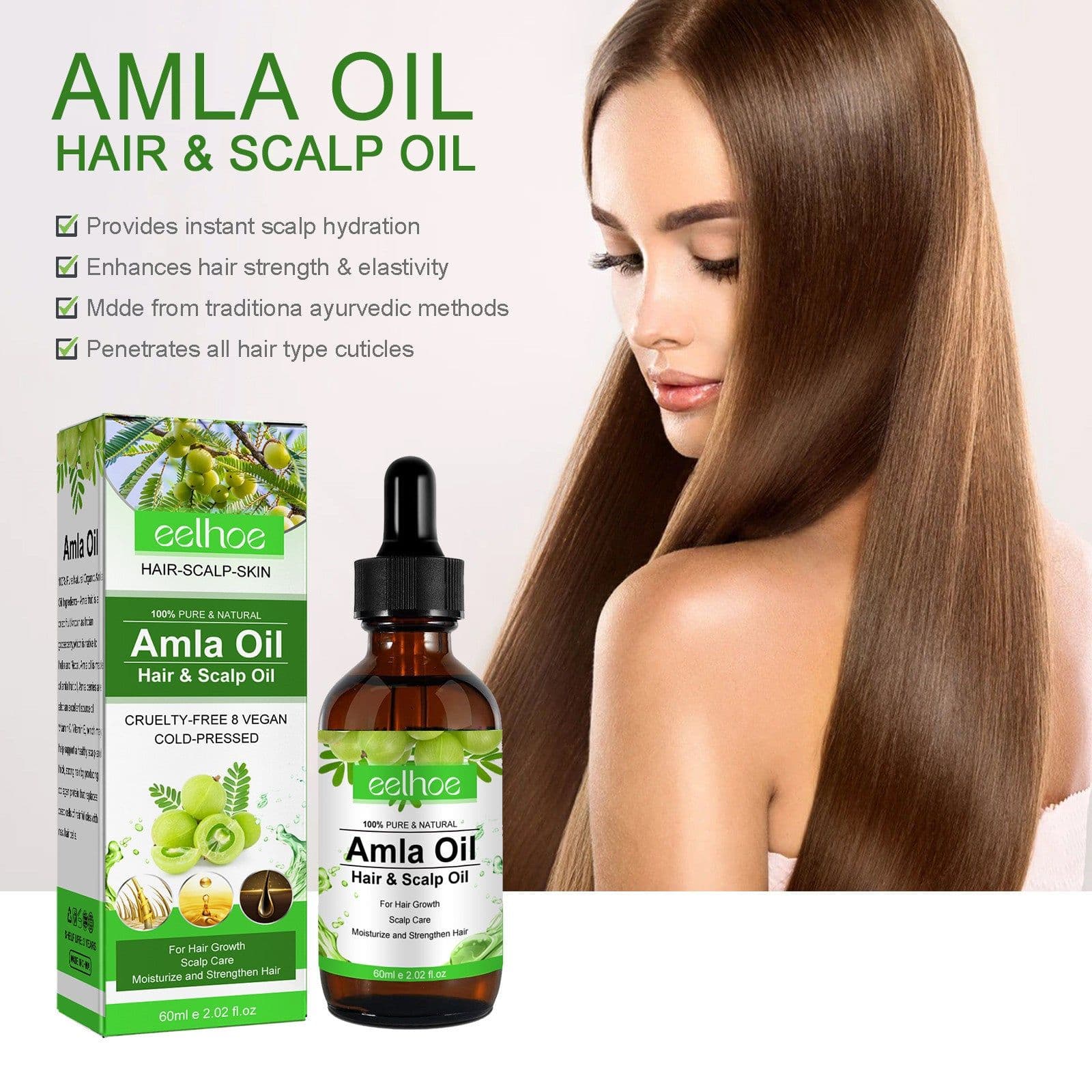image-EELHOE Gooseberry Oil Hair Essence 60ml