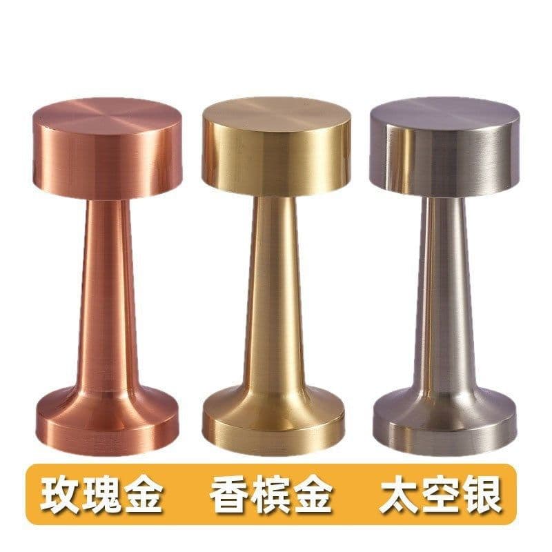 image-Nordic LED Metal Desk Lamp - Rose Gold