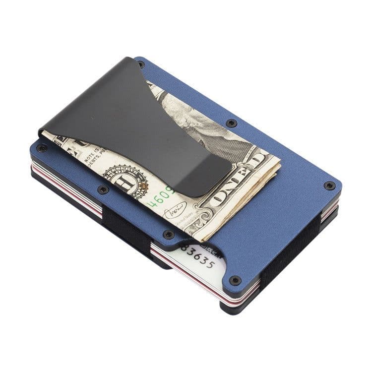 image-RFID Blocking Aluminum Alloy Wallet - Large Capacity Credit Card Holder
