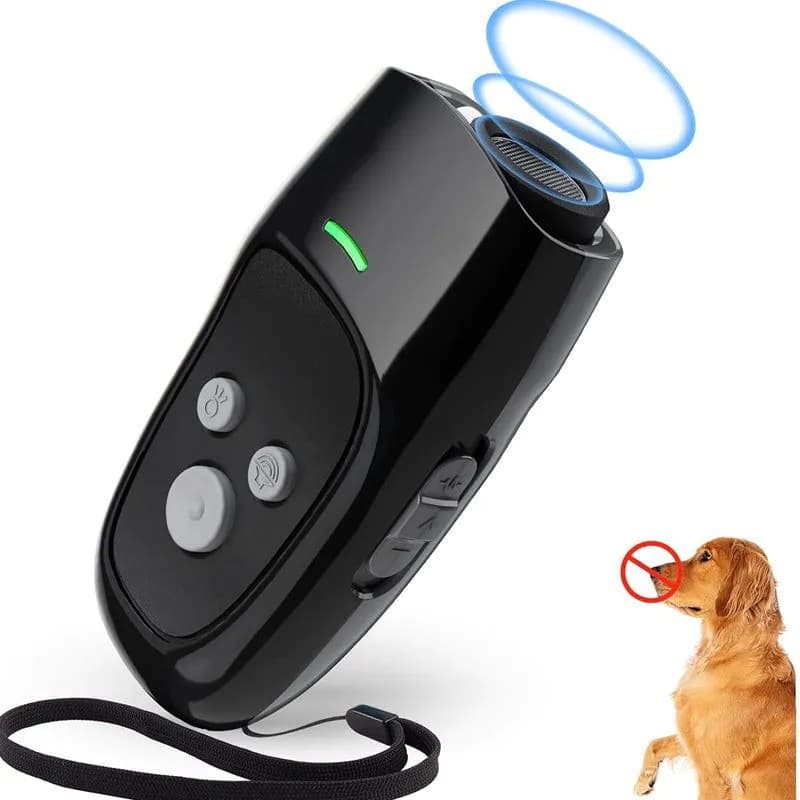 image-Papani Ultrasonic Bark Stopper Dog Training Device Black