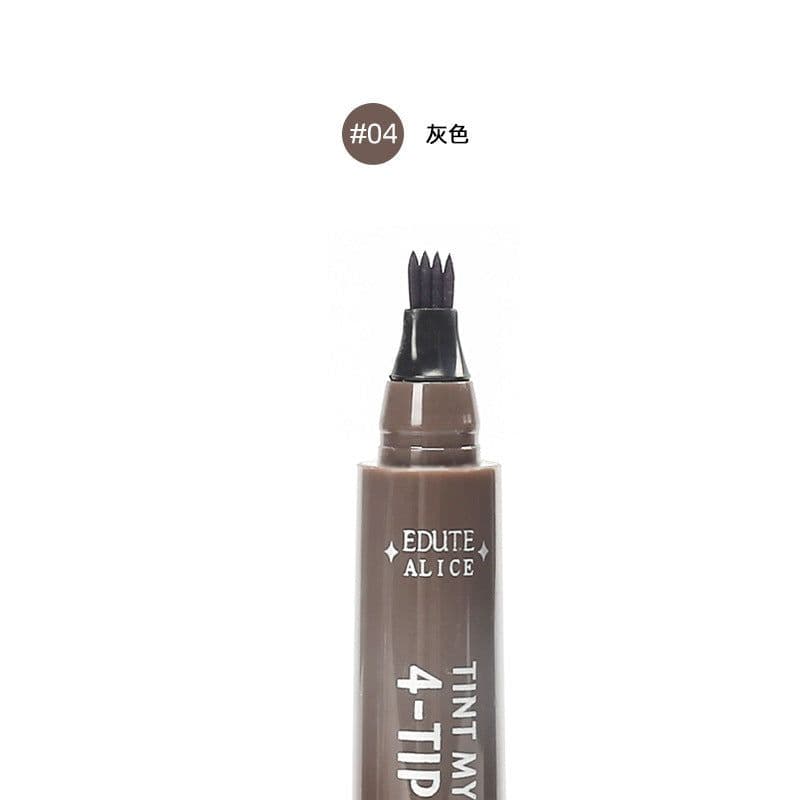 image-Cross-border hot selling four-head forked liquid eyebrow pencil Korean version four-claw waterproof and anti-Han long-lasting not easy to smudge lazy eyebrow pencil