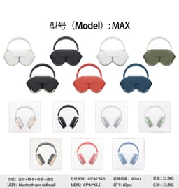 image-Cross-border AP-1 Bluetooth Headset Max - Black 5.2 Bass Storage Bag