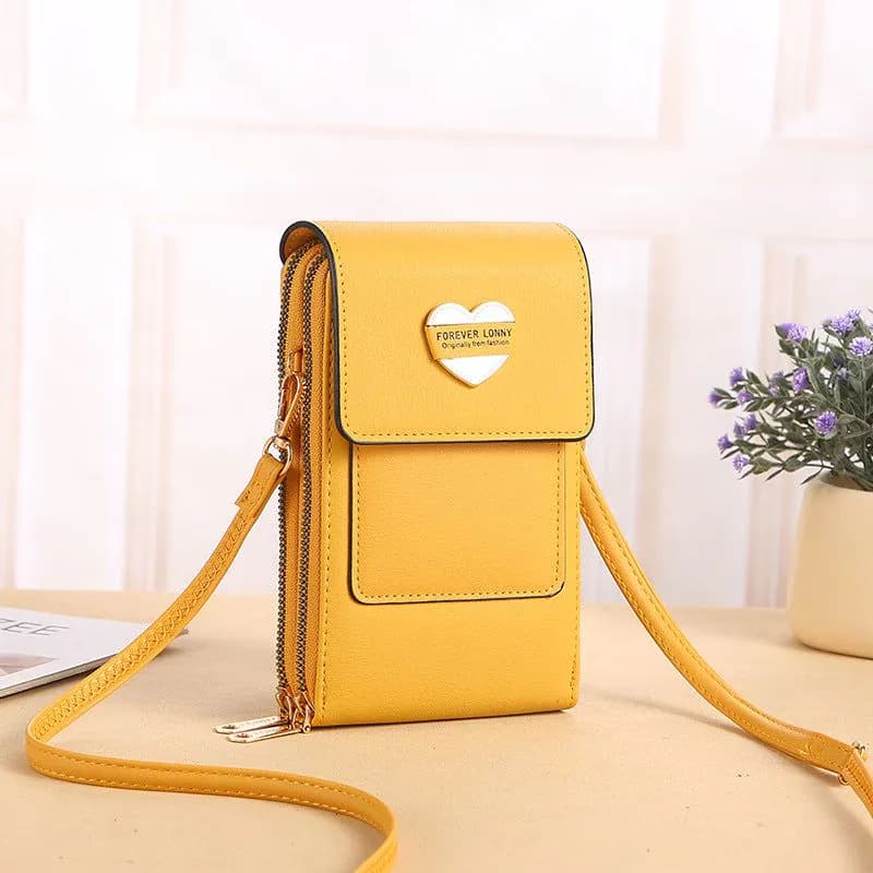 image-2022 new touch screen mobile phone bag female small oblique cute mobile phone small bag fashion wallet vertical section