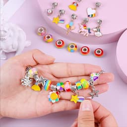 image-Kids Beaded Bracelet Set - DIY Jewelry Gift Ages 6-12