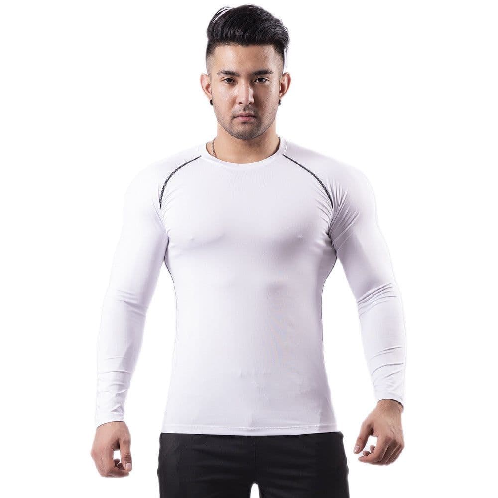 image-Si Ge Tu Fitness Long Sleeve - Gray 3XL Quick Dry