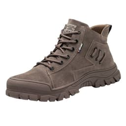 image-Haojia Men's Steel Toe Safety Work Shoes - Black