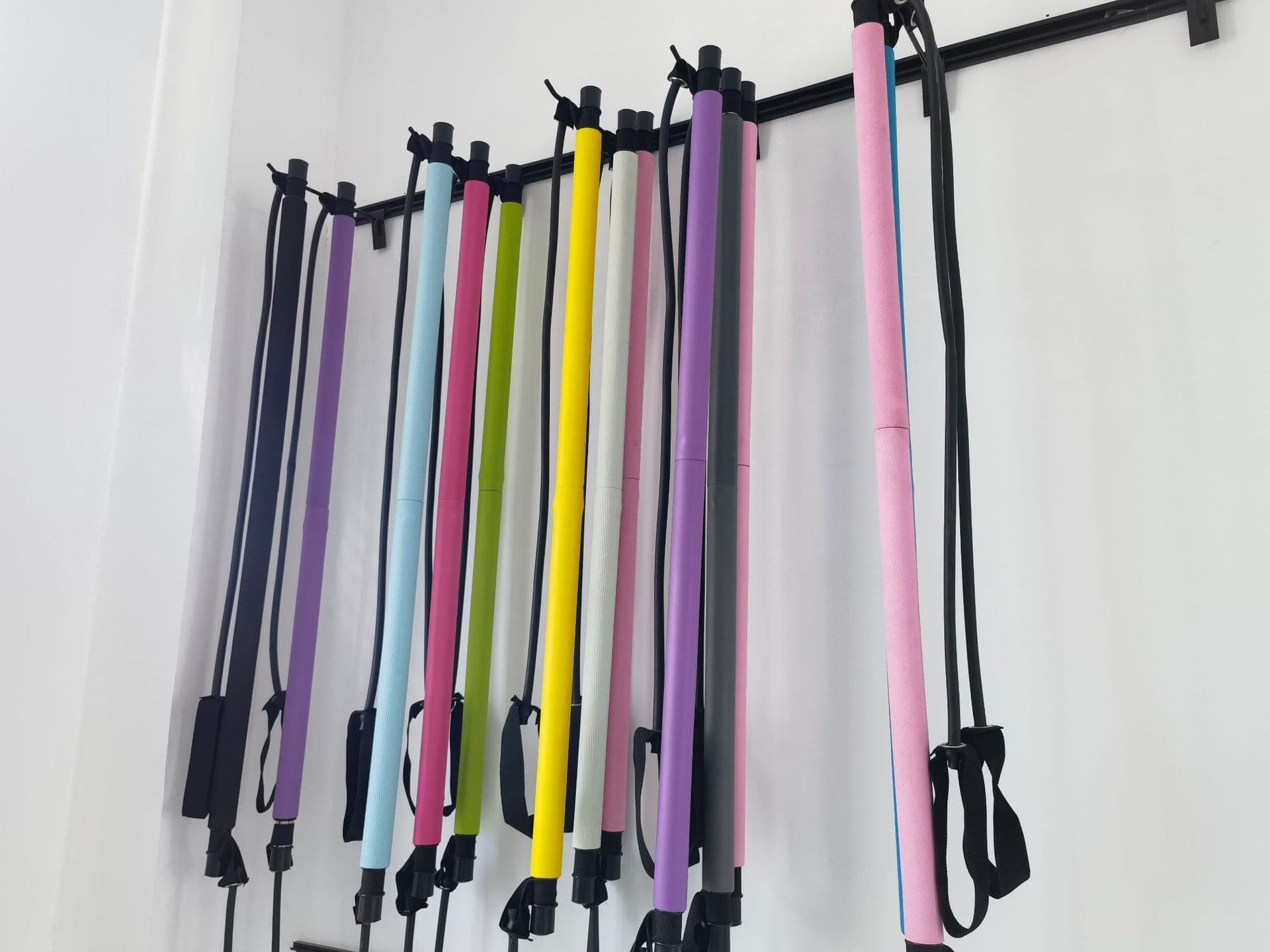 image-Xuanlebao Pilates Stick Pull Rope - Black TPR