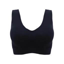 image-Sports Bra - Bean Paste Purple Nylon Mesh Hollow 6XL