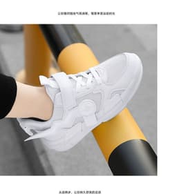 image-Autumn middle and big children's shoes boys sports shoes primary school students single mesh children's shoes boys travel shoes mound tail foreign trade