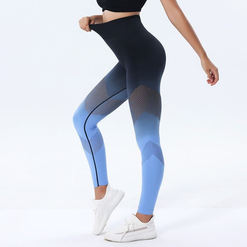 image-Lulu High-Waist Yoga Pants - Autumn Nylon Spandex Quick-Drying