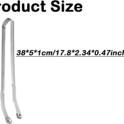 image-Stainless Steel BBQ Tongs - Multi-Use Grill Tool