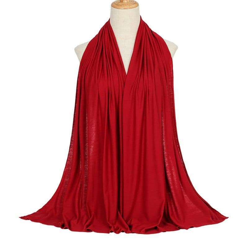 image-Modal Cotton Scarf - Long Soft Casual Solid Color