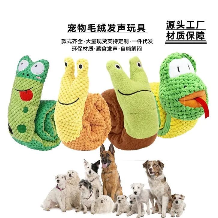 image-Star Leap Plush Dog Toy - Polka Dot Frog Sound