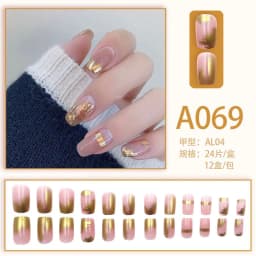 image-Internet celebrity new fake nails wearable nails finished nail patches nail art patches removable nail patches nail art accessories