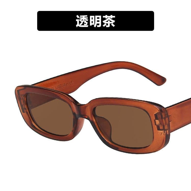 image-Ke Dun Square Sunglasses - Black Punk Style UV400