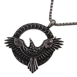 image-Viking Crow Titanium Steel Necklace - Popular Jewelry Amulet Pendant
