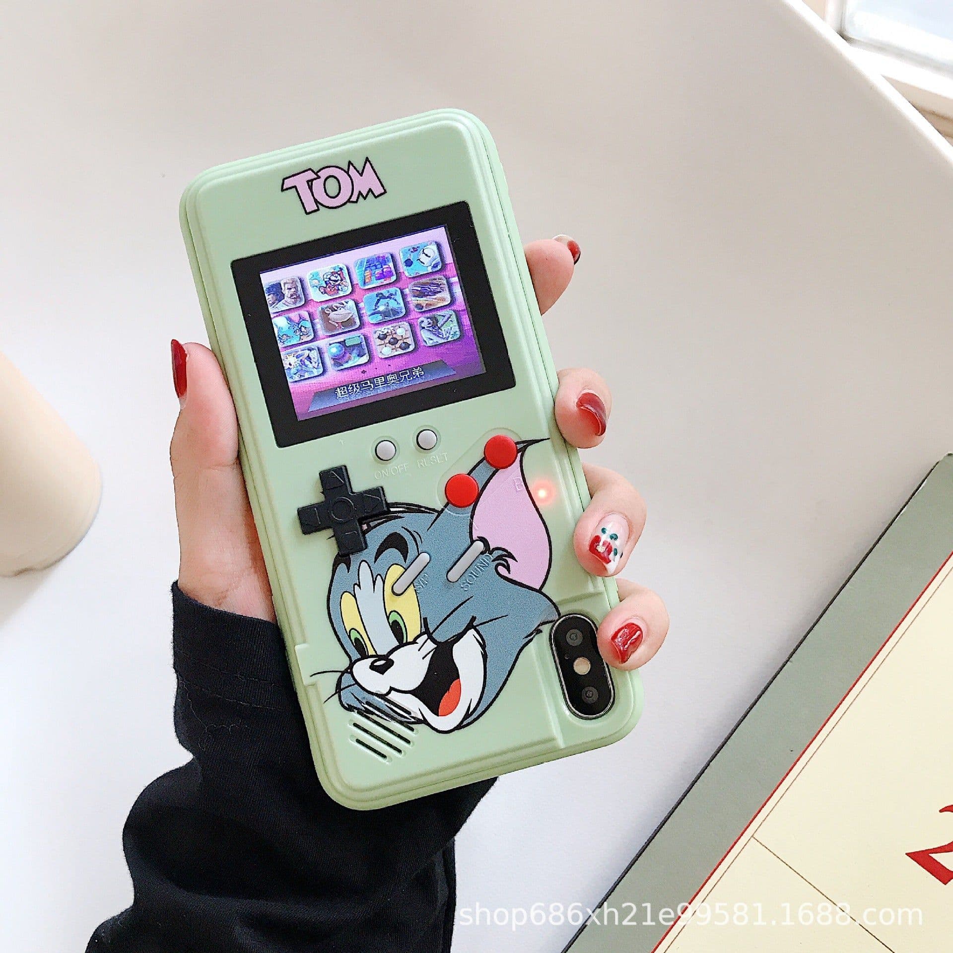 image-iPhone 13/14 Pro Max Game Case - Tetris - Color Screen - Apple 11/12 Mini