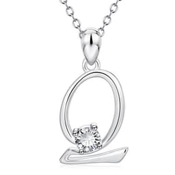 image-Baoshina Alphabet Diamond Pendant Necklace 26 Letters Jewelry Crossborder Supply