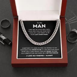 image-Cuban Chain Men's Titanium Necklace Bracelet - 14K Gold, 41-50cm