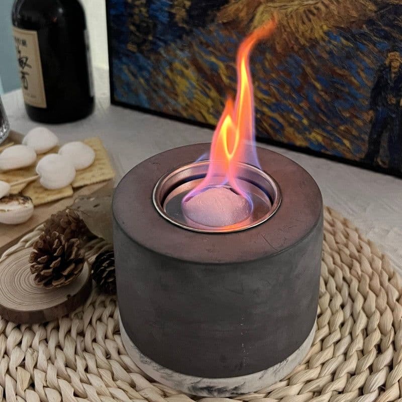 image-Korki KQ-S01 Alcohol Fireplace - Cement Modern