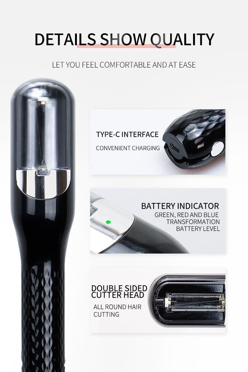 image-Cross-border multi-function hair clipper hair bifurcation trimmer rechargeable portable home automatic hair clipper electric haircut