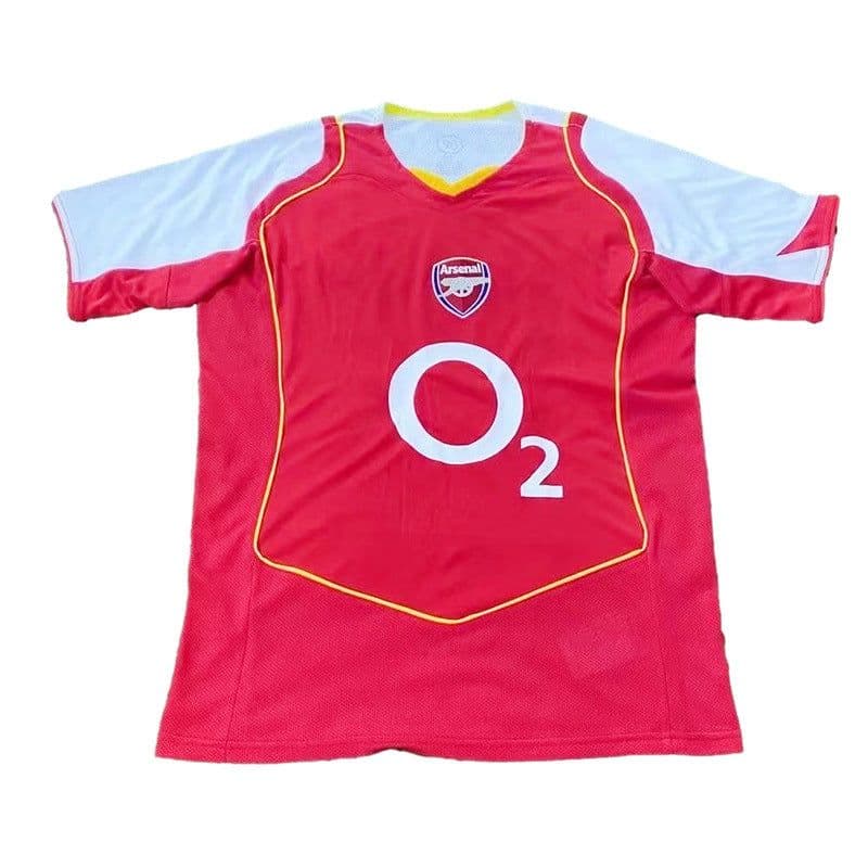 image-Arsenal Retro Football Jersey - Henry 14 Bergkamp 10