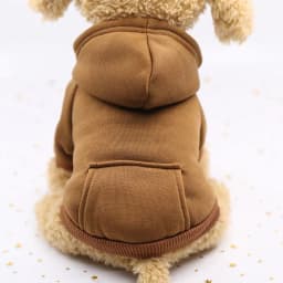 image-Pet Hoodie Sweater - Gray Denim Pocket for Dogs & Cats
