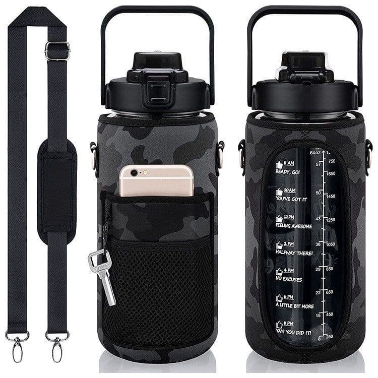 image-Manufacturers wholesale insulation cup sets insulation kettle sets water cup sets water bottle sets anti-collision can be inclined across diving material cup sets