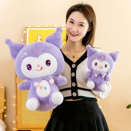 image-Kulomi Lolita Princess Plush Toy Doll - PP Cotton Fill, Mesh Bag