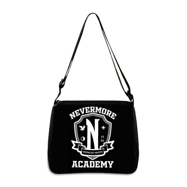image-Cross-border Adams family Wednesday addams ladies shoulder bag niche armpit bag fashion handbag