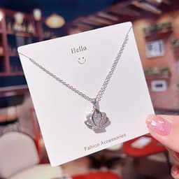 image-Titanium Steel Diamond Necklace - Women's Clavicle Chain