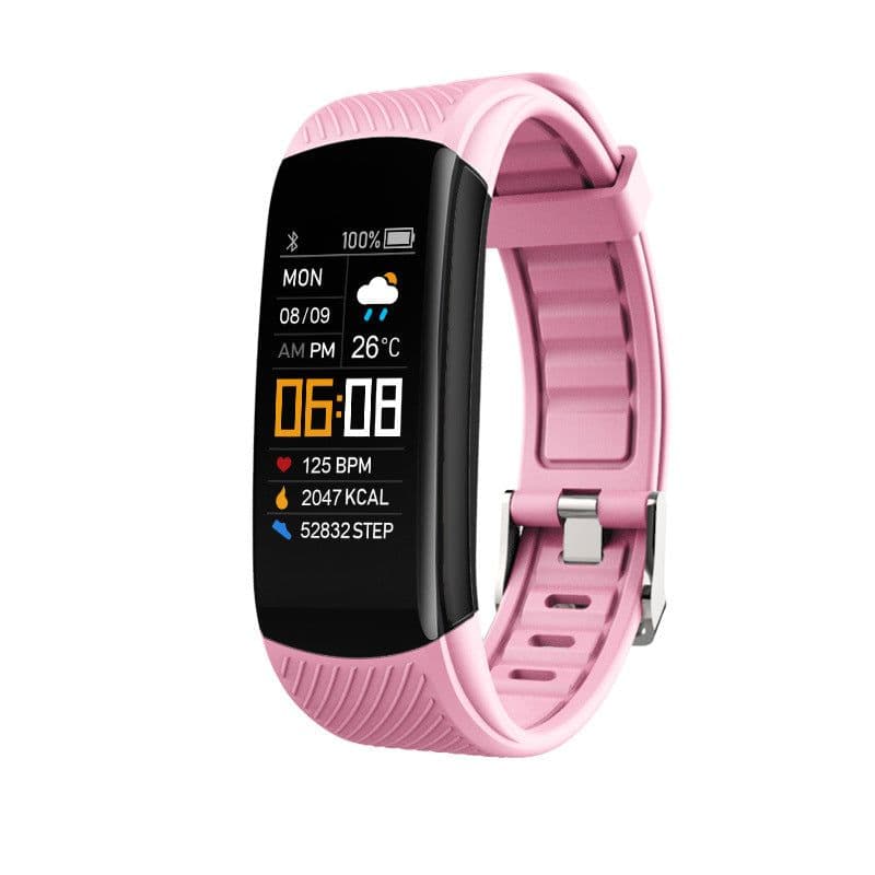 image-Oppo Apple Smart Sports Bracelet - Black Waterproof Health Monitor