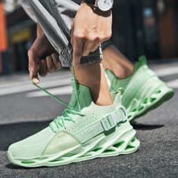 image-Spot Large Men's Running Shoes Sizes 45-46 Lightweight Breathable Mesh
