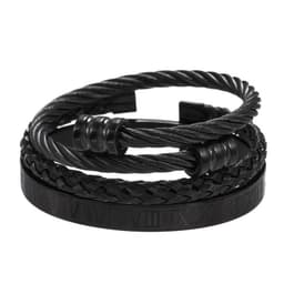 image-Stainless Steel Geometric Bracelet Men - Retro
