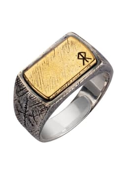 image-GothicLolita Thor's Hammer Ring - Silver Copper