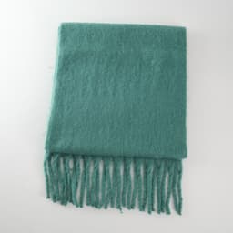image-GINES LILY 28-Color Cashmere Scarf - Army Green, 43x225cm Warm