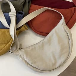 image-Nylon Crossbody Bag Dumpling - Lemon Yellow