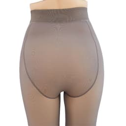 image-Plus fat plus size fake meat pantyhose stewardess gray transparent skin leggings plus cashmere thickened warm one-piece pants wholesale
