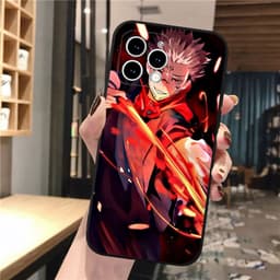 image-iPhone 15 Cartoon Phone Case - Black, Trendy, Anti-fall TPU