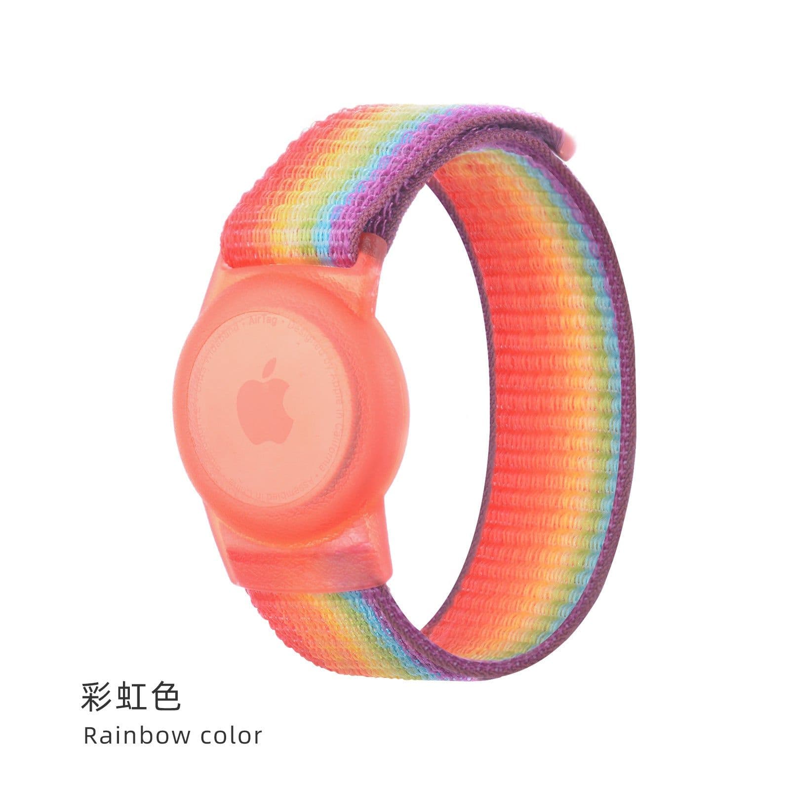image-Jinlitian AirTag Case Nylon Loop - Powder Sand