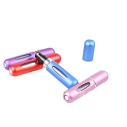 image-New portable 5ml mini self-pump perfume bottle bottom refillable spray bottle aluminum perfume empty bottle