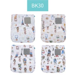 image-Happyflute 4-Pack Washable Training Pants - Waterproof Diapers for Infants 1-3 Years Old