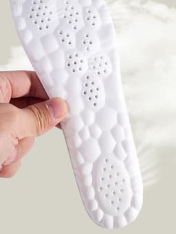 image-Men's & Women's Sports Insoles - Arch Support, Shock Absorbing, Sweat-Proof, Black/White