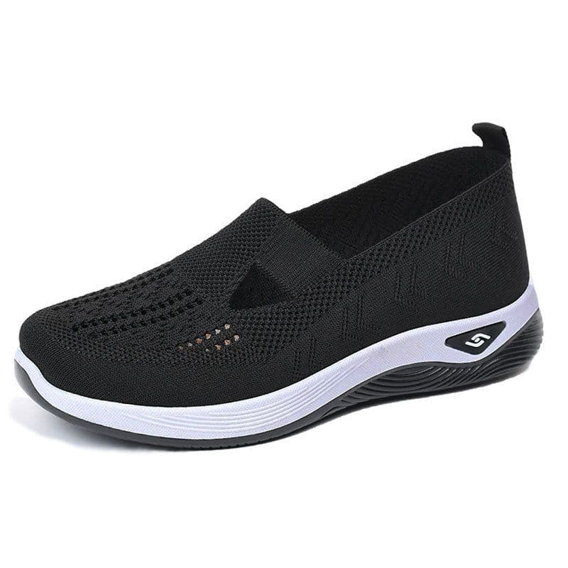 image-Elderly Men's Slip-On Breathable Shoes - Soft Sole Comfort, 45+ Years