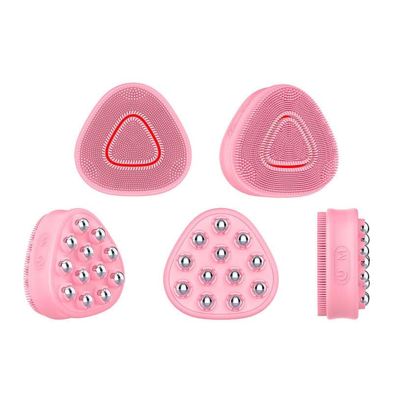 image-Electric Silicone Facial Cleansing Brush - Black IPX6
