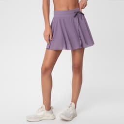 image-Yoga Skirt Shorts - Daisy Purple XL High Waist