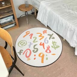 image-In stock Gradient deformed imitation cashmere living room carpet home bedroom full splicing carpet cat internet celebrity cushion