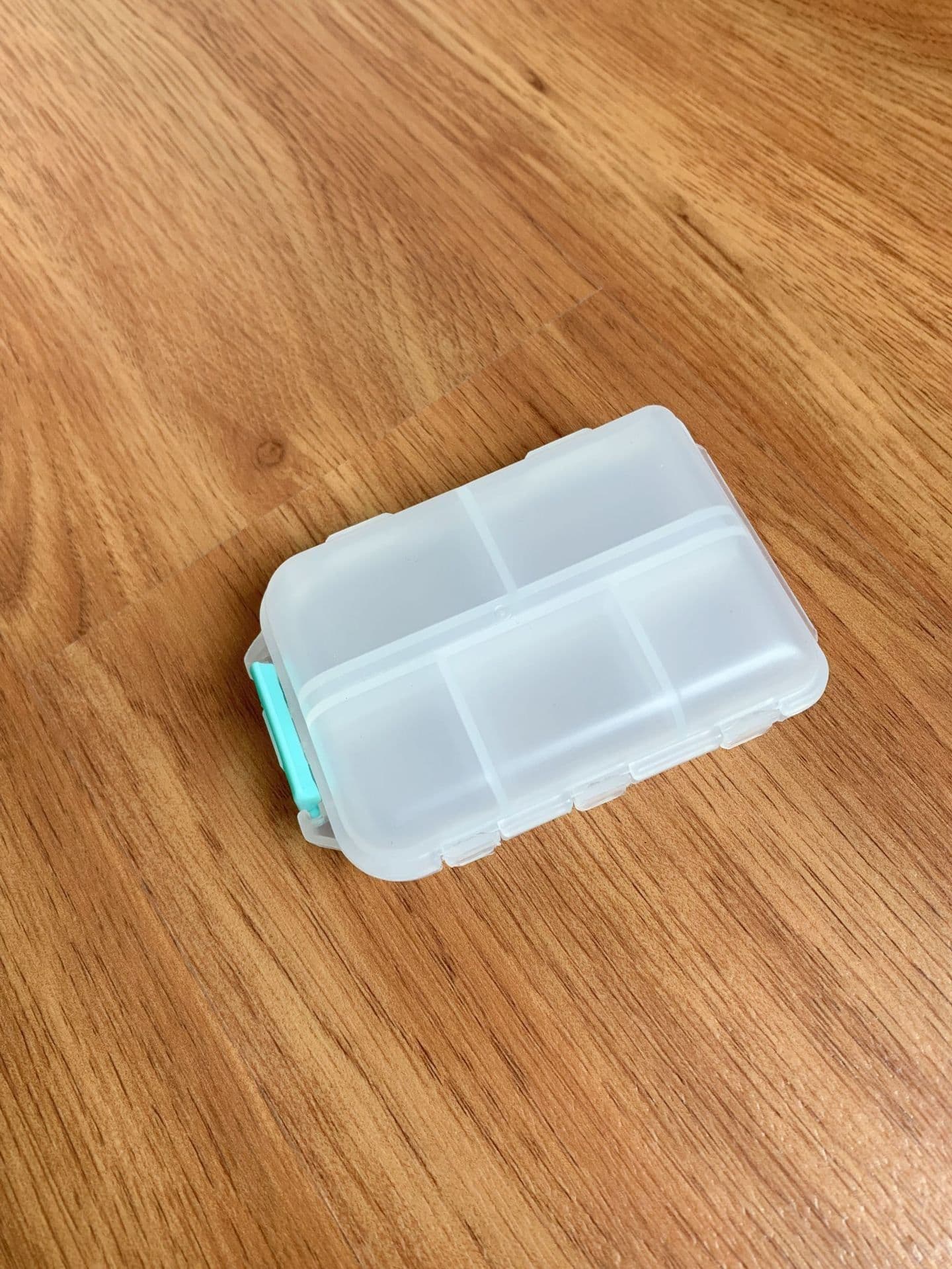 image-10-Grid Pill Box Storage - Blue Portable