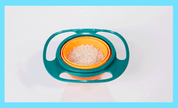 image-Flying Saucer Balance Bowl 360° Rotation Non-spill Baby Bowl